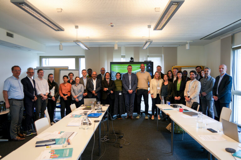 Group photo of participants in the Policymakers Exchange on carbon. markets for buildings at the Climate Conference in Bonn SB64 on 9 June 2026